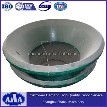 Mn13 Mn18 Cone Crusher Wear Plate Concave And Mantle Set Bowl Liner For Cone Crusher