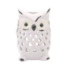 High brightness home decoration ceramic owl candle lantern wholesale