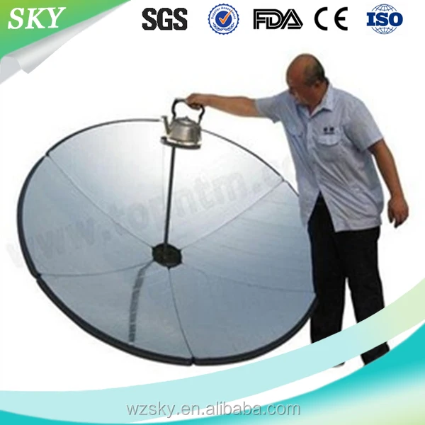 Factory sales- Sun Solar Parabola Dish Cooker at low price affordable by customer 1.2m/1.5m/1.8m