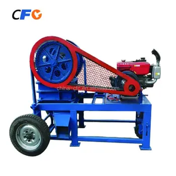 Portable Concrete Hard Rock Stone 6"x10" Mobile Jaw Crusher Price