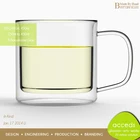 Borosilicate Double Wall Glass Coffee Mug Gift Set