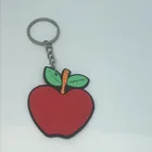 Customized Environmentally Friendly Soft PVC Cute Girl Keychain Custom Cartoon Rubber Keychains Anime Silicone Keychains