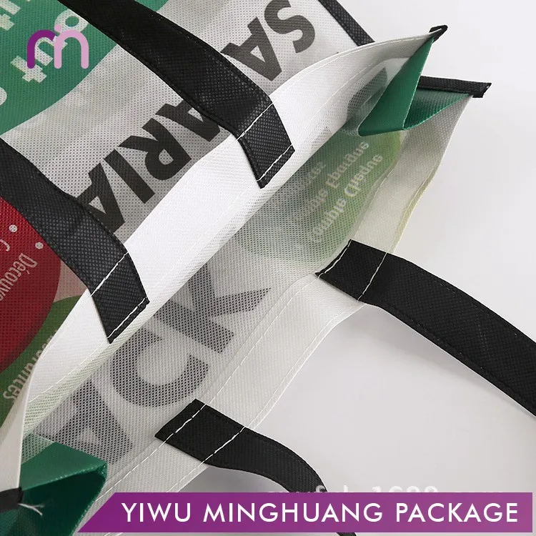 cheap recycled custom printing matt lamination non woven tote