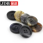 Eco-Friendly Horn Imitation Horn 4 Hole Resin Buttons for Men's Suit Clothing