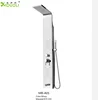 Multifunctional wooden thermostatic shower wall control Panel parts with LED shower
