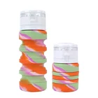 16oz plastic silicone bpa free AS sports water bottle with straw