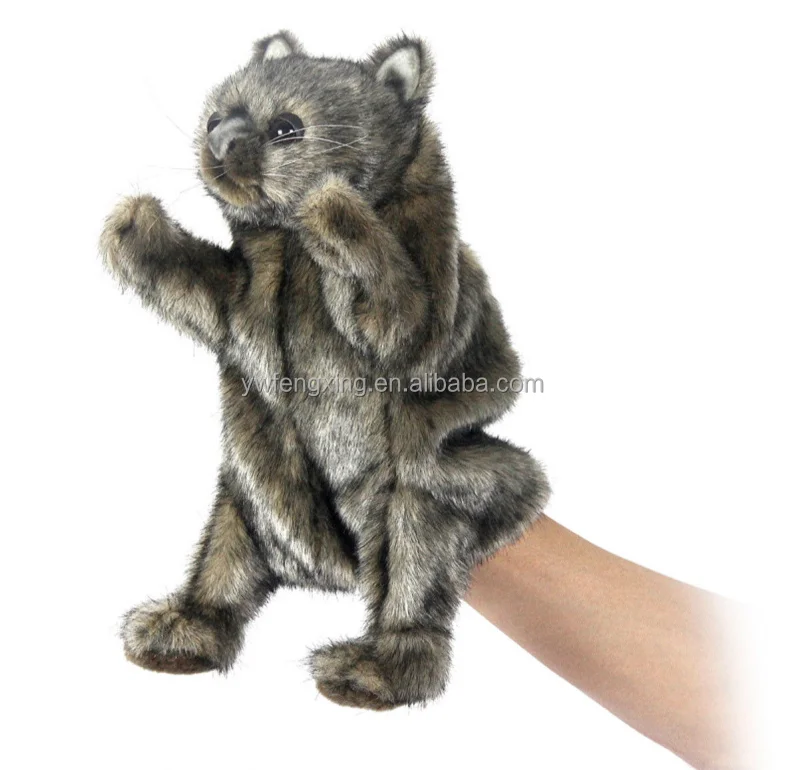Pack of 6 Puppets AUSTRALIAN ANIMAL GIFT WOMBAT Soft Material FINGER PUPPET