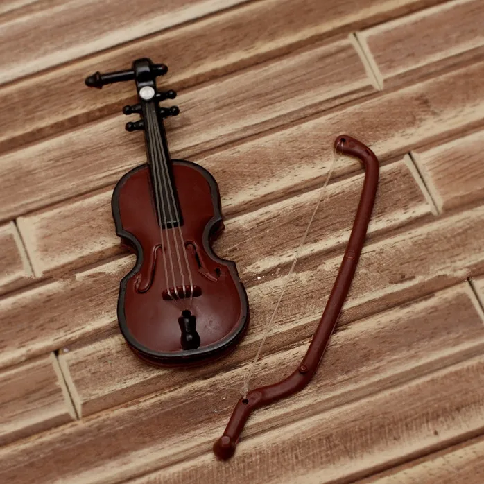 1//6 Dollhouse Wooden Cello Music Instrument for Blythe Licca BJD Dolls Toy