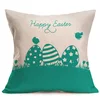 Emotion Easter Rabbit Throw Pillow Case Cushion Cover Spring Home Decoration Cotton Linen 43x43cm
