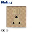 Naling China Manufacturer One Gang And Three Pin Wall Switch For Hotel