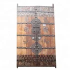 Vintage Antique Shanxi Recycle Old Elm Wood Inlaid Garden Door