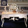 luxury classic wooden hand carved office table desk design home study room executive solid wood office table