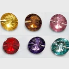 shiny crystal pink stone garment button