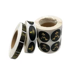 High Quality Custom Printing Hot Stamped Sticker Label Gold Foil Sticker Roll