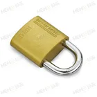 Top Security yellow Sliver Grey Paint Oval Iron Padlock with standard lock key