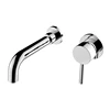 chrome wall mounted basin mixer tap wall mount water tap