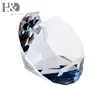 H&D Clear Quartz Crystal 40mm Diamond Paperweight Combination Crystal Craft for Wedding Table Home Decor 6pcs/set