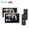 10inch big screen AHD 720P 960P 1080P video door phone intercom support 6 indoor monitors and 2 outdoor stations