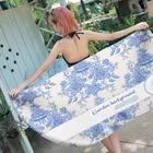 Free sample Multifunctional 100% Microfiber Customized delic color lightweight woven large thick beach towel Rectangular