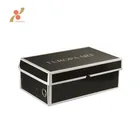Custom Design Printed Logo Gift Kraft Corrugated Paper black white Shoe Box