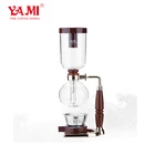 YAMI Coffee Maker Home/Office 3D Syphon Coffee Maker with Log Handle/Hand Brew Siphon Coffee Maker