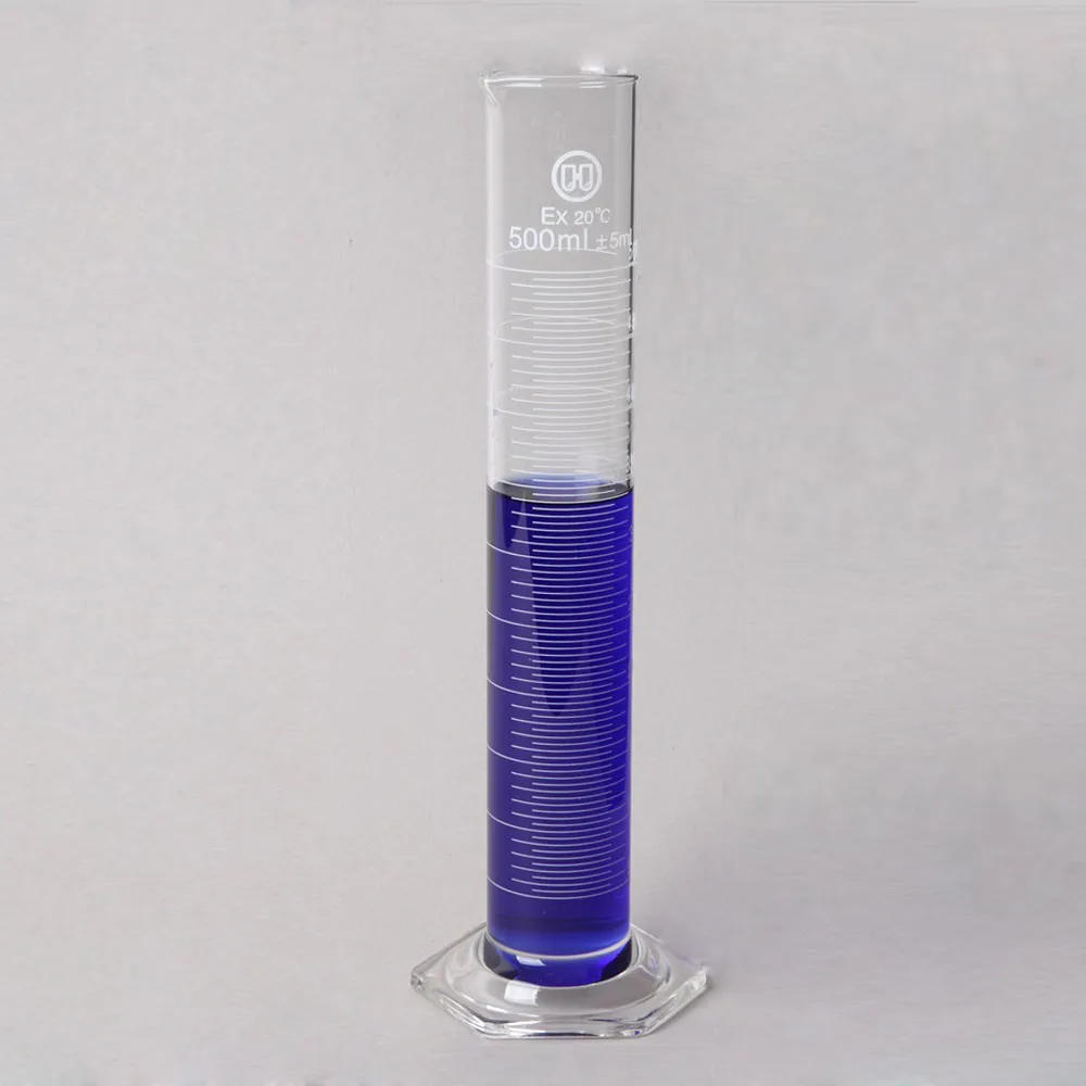 1000 мл Huaou лаборатории окончил стакан мерный цилиндр с стекло гексагональной базы