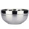 Factory Hot Sales stainless steel food storage fresh bowl with airtight lid double wall rice
