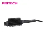 PRITECH Ceramic Coating Temperature Control 2 In 1 Hair Straightener Curling Iron With Brush