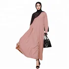 Stock muslim women dress wholesale kuwaiti kimono abaya