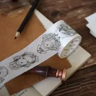 vintage travel pattern washi tape DIY travel diary