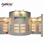 PVC Pop Up Stand Display Panel Display With Product Windows and Charming lighting