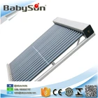 Non-pressure rooftop solar water heater with evacuated tube solar collector