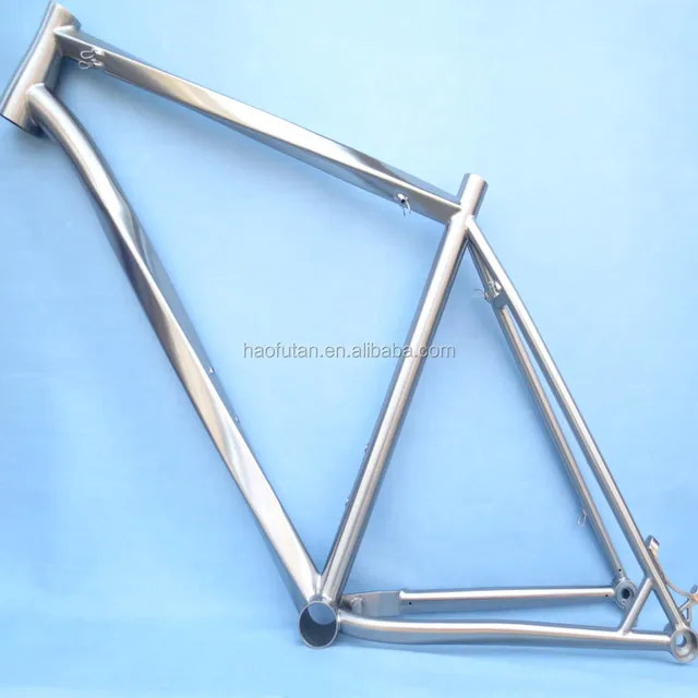 22 inch titanium mtb 29 frame with wireless cable routing