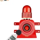 100m remote control industrial siren and strobe light wireless horn strobe