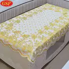 Professional custom flower printed embossed pattern oil proof table cloth
