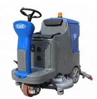 Powerful hand push floor scrubber washing machine