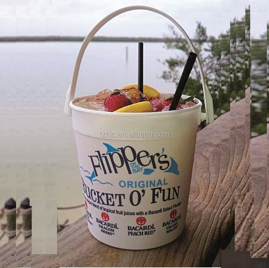 Plastic 32oz Cruzan. Rum Pkastic Beach Bucket Drinking Cup Buy Cruzan