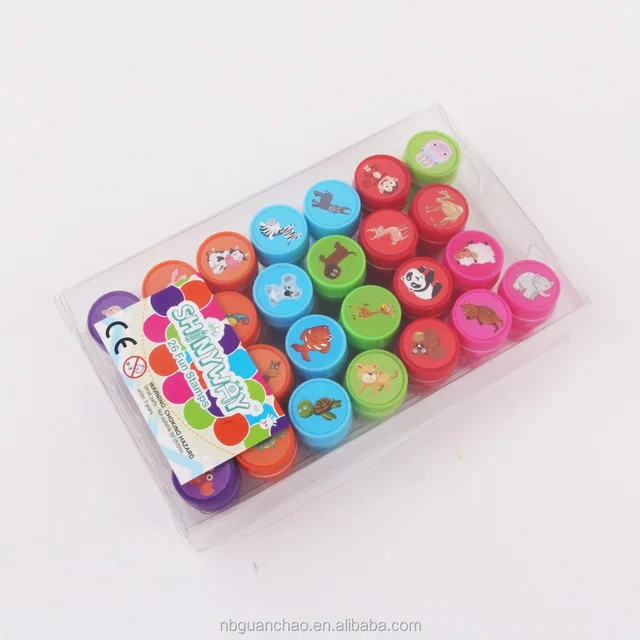 wholesale 26pcs/set rubber stamp set kids funny