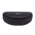 Custom fashion high-grade leather material hard iron sunglasses case for man glasses