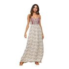 2018 New Sexy V neck Chiffon Long Beach Boho Dress Maxi Floral Print women dresses summer casual flowing Long maxi dress