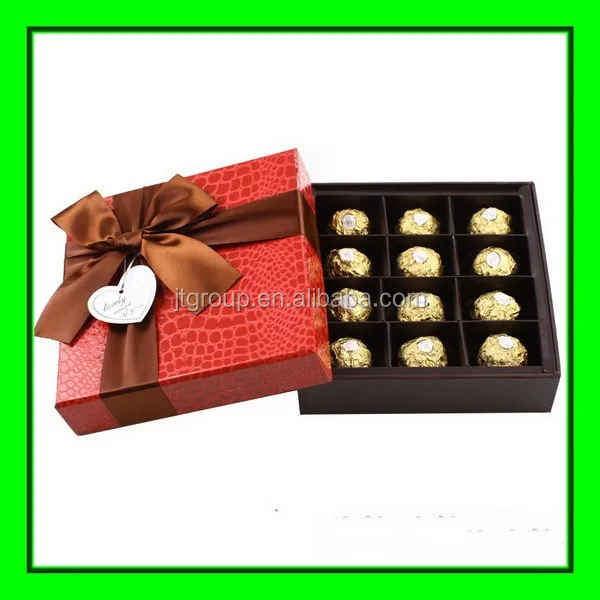 custom logo printed handmade gift paper printed chocolate boxes