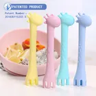 Free Sample Chinese Soup Spoon, Silicone Baby Spoon Set