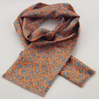 Man Fashion Digital Printing 100% Real Silk Scarf High Quality