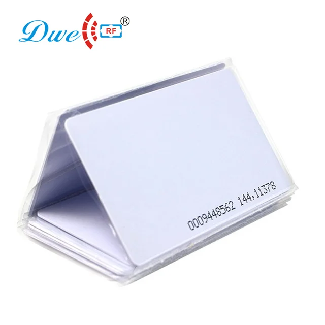 low-cost white glossy pvc proximity rfid reader emid card for
