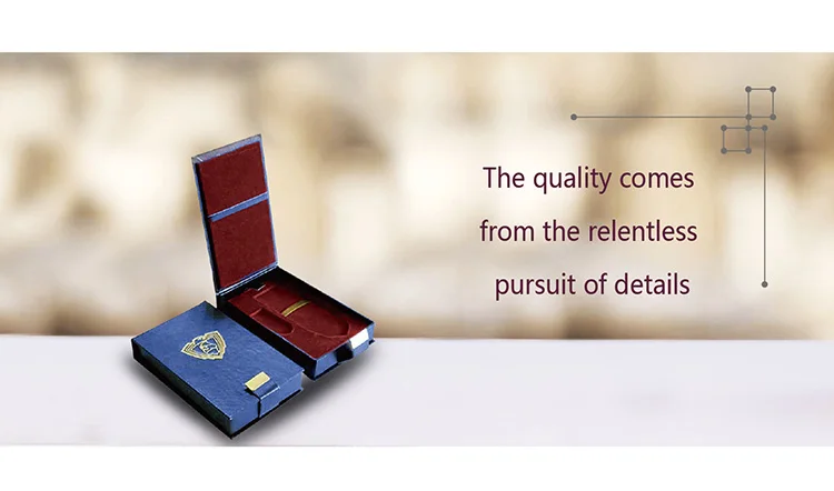 high quality customize pu leather mens tie gift box
