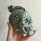 For Gift Wholesale Cheap Design Crystal Skulls Natural Crystal Melt Stone Skulls For Halloween Gift
