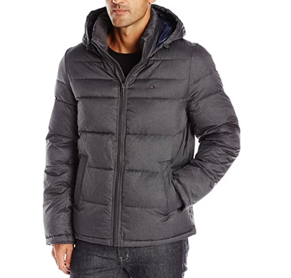 men"s classic hooded puffer jacket