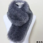 Fashion Faux Fox Fur Collar Scarf Shawl Collar Women's Wrap Stole Scarves