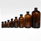 1/2oz 1oz 2oz 4oz 8oz 16oz 32oz amber green blue clear boston round glass bottle