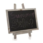 Mini Freestanding Wooden Easel Blackboard/chalk board & whiteboard